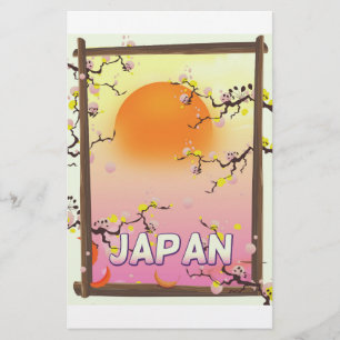 Japan-Blüten Garten Briefpapier