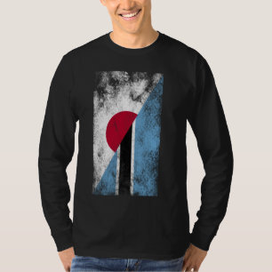 Japan Botswana Fahnen - Japanisch Motswana, Batswa T-Shirt