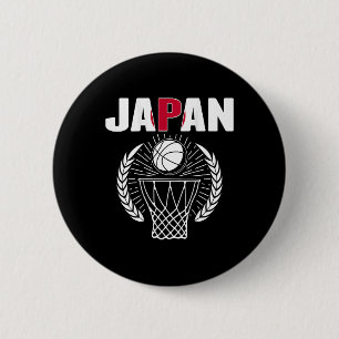 Japan Bysketbyll liebt Jersey Unterstützung Japani Button