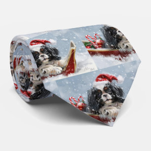 Japan-Chin-Hund Weihnachtsfest Krawatte