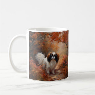 Japan-Chin im Herbst inspiriert herabfallendes Lau Kaffeetasse
