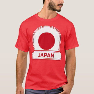 Japan Country Abzeichen Japan Fahne T-Shirt