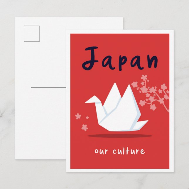 Japan Culture Vintage Travel Postkarte (Vorne/Hinten)