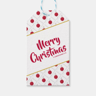 JAPAN Custom Merry Christmas Bible Scripture Geschenkanhänger