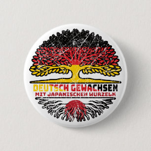 Japan Deutsch Deutschland Baum Wurzel Button