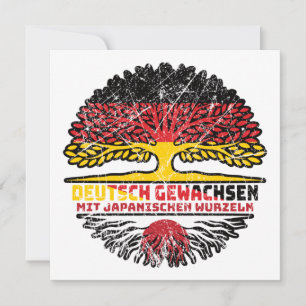 Japan Deutsch Deutschland Baum Wurzel Karte