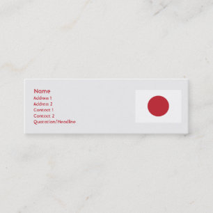 Japan - dünn mini visitenkarte