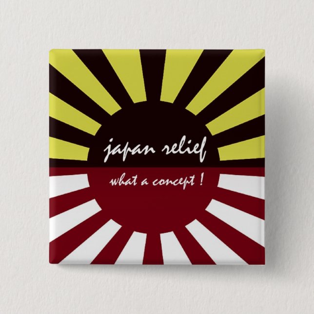 Japan entlarvt, was für ein Konzept Button (Vorderseite)