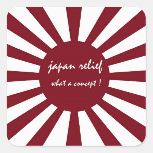 Japan entlarvt, was für ein Konzept Quadratischer Aufkleber