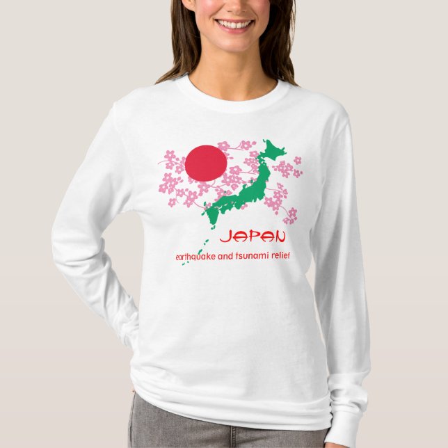 Japan-Erdbeben und Tsunami-Entlastungs-Shirt T-Shirt (Vorderseite)