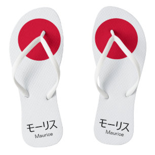 JAPAN-FARBEN: Japanische Flagge Flip Flops