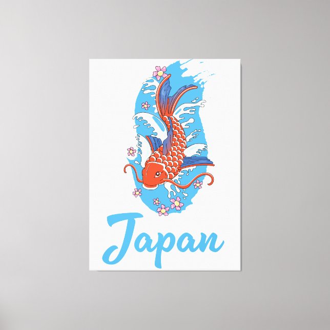 Japan Fischereilogo Leinwanddruck (Vorderseite)