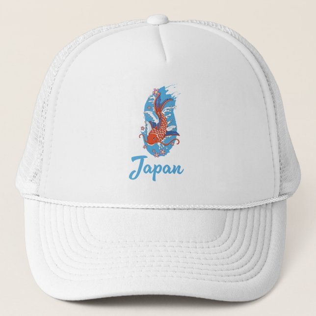 Japan Fischereilogo Truckerkappe (Vorderseite)