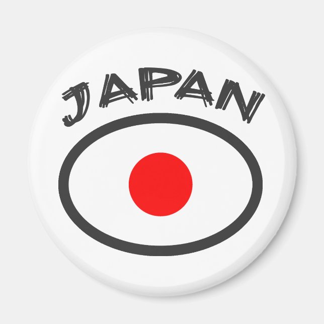 Japan Flag - Cooles Design! Magnet (Vorne)