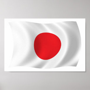 Japan Flag Poster Print