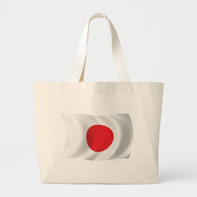 Japan Flag Totbeutel Jumbo Stoffbeutel (Vorne)