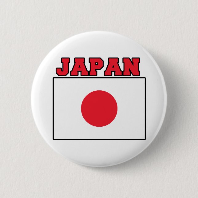 Japan-Flagge Button (Vorderseite)