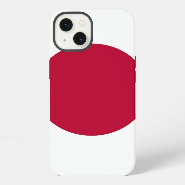 Japan-Flagge iPhone Hülle (Rückseite)