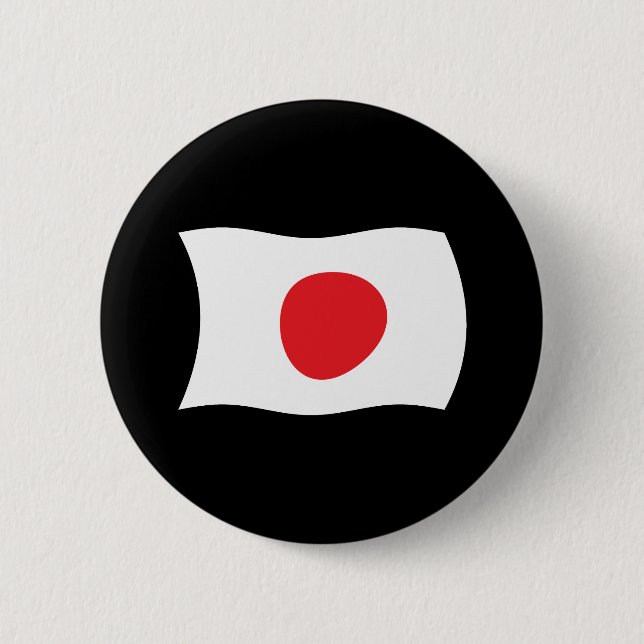 Japan-Flagge-Knopf Button (Vorderseite)
