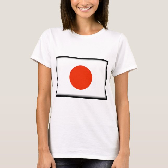 Japan-Flagge T-Shirt (Vorderseite)