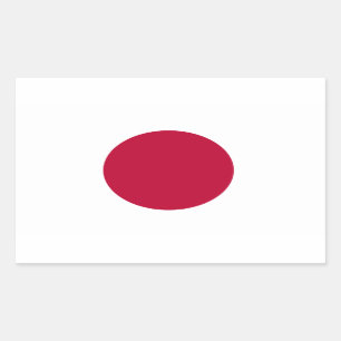 Japan-Flaggen-Aufkleber Rechteckiger Aufkleber