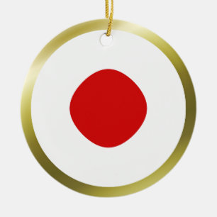 Japan-Flaggen-Verzierung Keramikornament