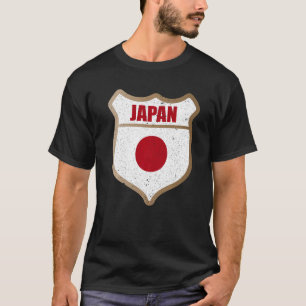 Japan-Flaggenpflaster für Japan und die japanische T-Shirt