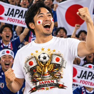 Japan Fußball Fan Japanische Fußballweltmeistersch T-Shirt