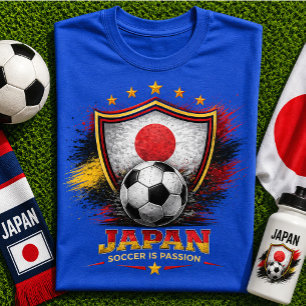 Japan Fußball Fan Japanische Fußballweltmeistersch T-Shirt