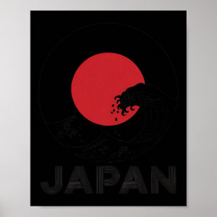 Japan Fußball Nummer Zehn Retro Nationaler Athleti Poster