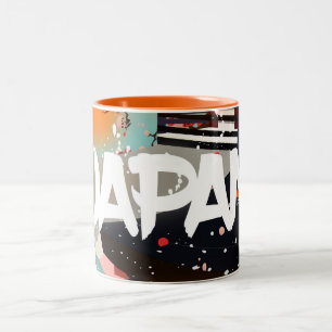 Japan Gebäude untergeht Sonnenbrille Zweifarbige Tasse
