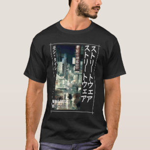Japan Glitch Cyberpunk Tokio Streetwear Ästhetik T-Shirt