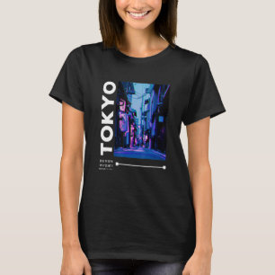 Japan Glitch Cyberpunk Tokio Streetwear-Ästhetik T-Shirt