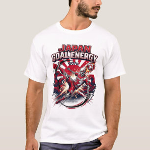 Japan Goal Energie Skelett Striker Nationen Kreati T-Shirt