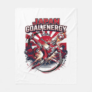 Japan Goal Energie Skelett-Stürmer Nationen Kreati Fleecedecke