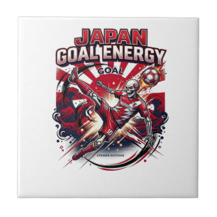 Japan Goal Energie Skelett-Stürmer Nationen Kreati Fliese