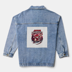 Japan Goal Energie Skelett-Stürmer Nationen Kreati Jeansjacke