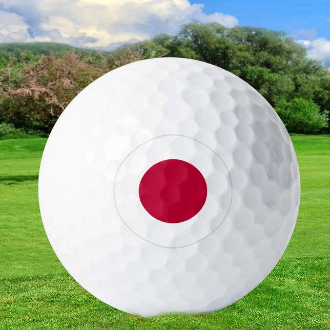 Japan Golf Balls, Japanische Flaggengolfer / Patri Golfball (Von Creator hochgeladen)