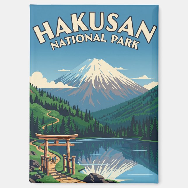 Japan Hakusan-Nationalpark Magnet (Vorderseite)