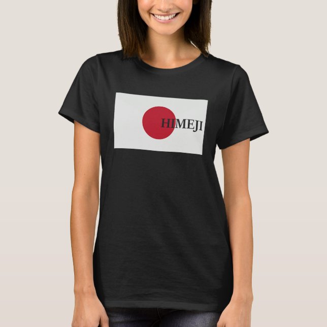 Japan Himeji Asia Travel Flag T-Shirt (Vorderseite)