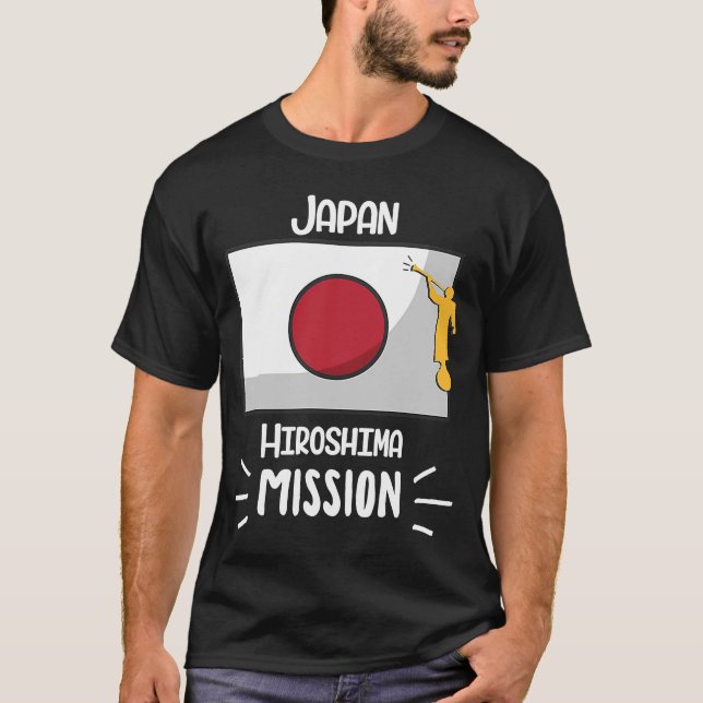 Japan Hiroshima Mormon LDS Mission T-Shirt (Vorderseite)