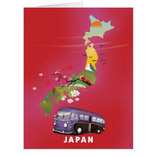 Japan Illustration Reiseplakat.