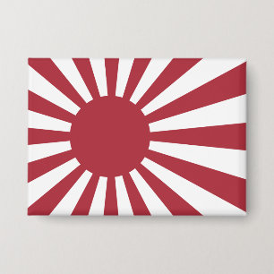 Japan Imperial steigende Sonnenflagge, Edo to W2 Button