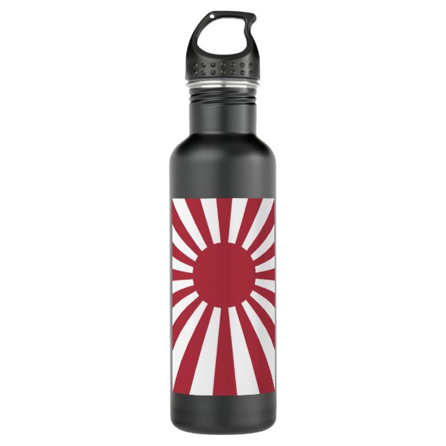 Japan Imperial steigende Sonnenflagge, Edo to W2 Edelstahlflasche (Vorderseite)