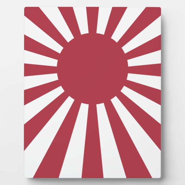 Japan Imperial steigende Sonnenflagge, Edo to W2 Fotoplatte (Vorderseite)