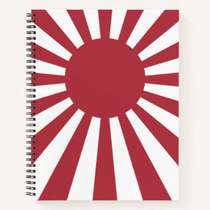 Japan Imperial steigende Sonnenflagge, Edo to W2 Notizbuch