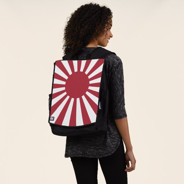 Japan Imperial steigende Sonnenflagge, Edo to W2 Rucksack (Ausgewaschen)
