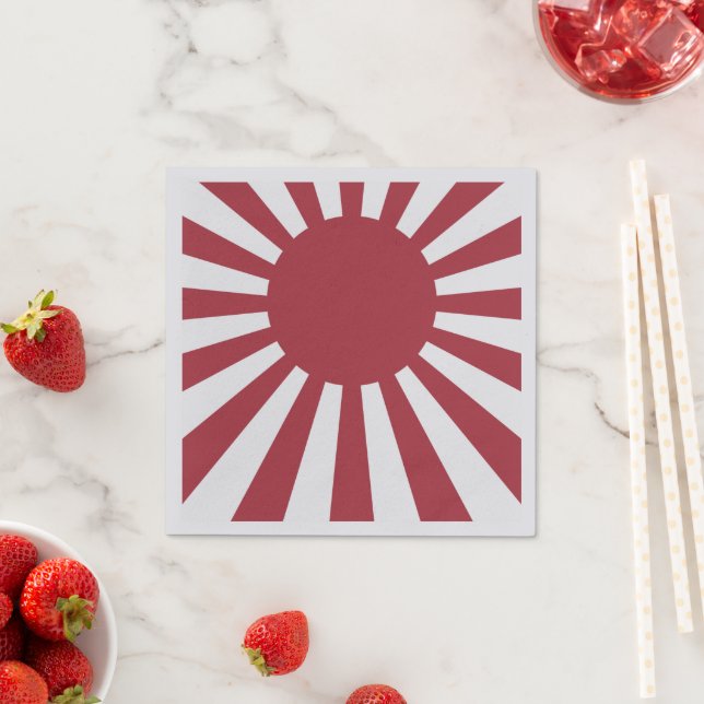Japan Imperial steigende Sonnenflagge, Edo to W2 Serviette (Beispiel)