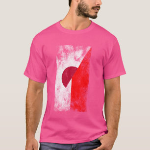 Japan indonesische Flaggen - Japanisch indonesisch T-Shirt