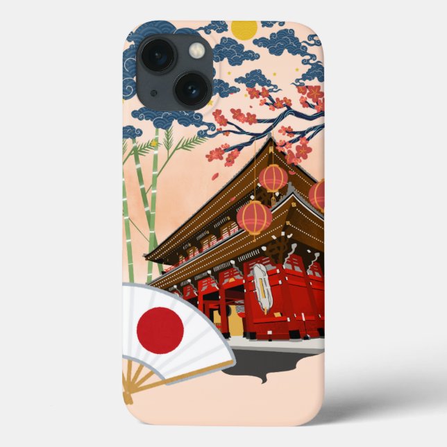 Japan iPhone 13 Fall - Traditionelle japanische Ku Case-Mate iPhone Hülle (Rückseite)